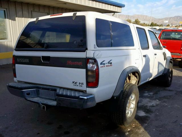 1N6ED27Y4YC387810 - 2000 NISSAN FRONTIER C WHITE photo 4