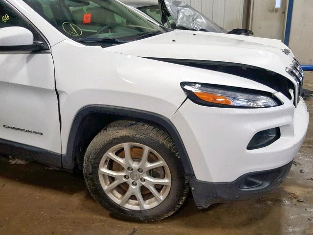 1C4PJLCB1GW206655 - 2016 JEEP CHEROKEE L WHITE photo 9