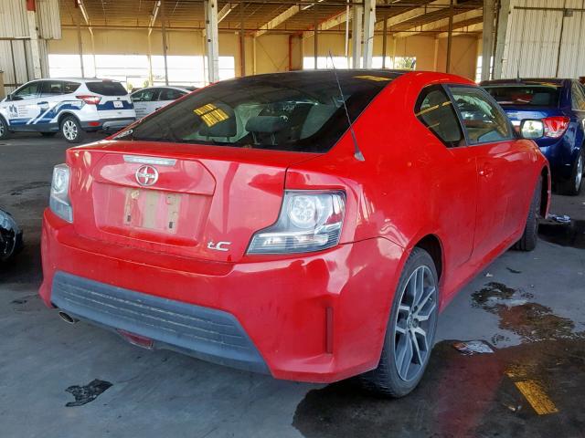 JTKJF5C75FJ000788 - 2015 TOYOTA SCION TC წითელი ფოტო 4