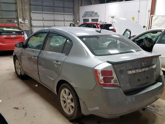 3N1AB6APXCL633399 - 2012 NISSAN SENTRA 2.0 GRAY photo 3