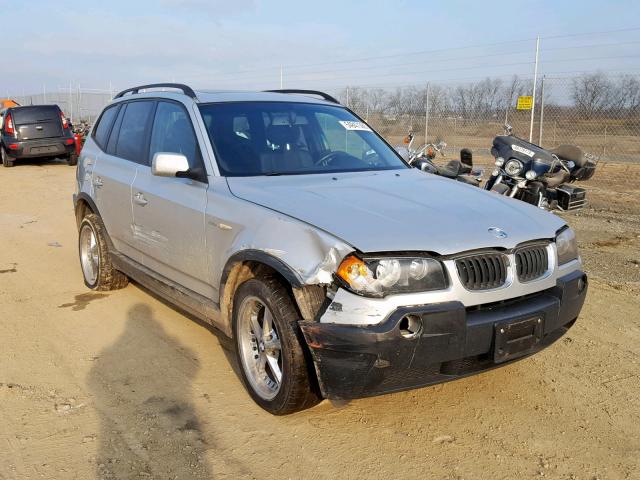 WBXPA73435WC48028 - 2005 BMW X3 2.5I SILVER photo 1