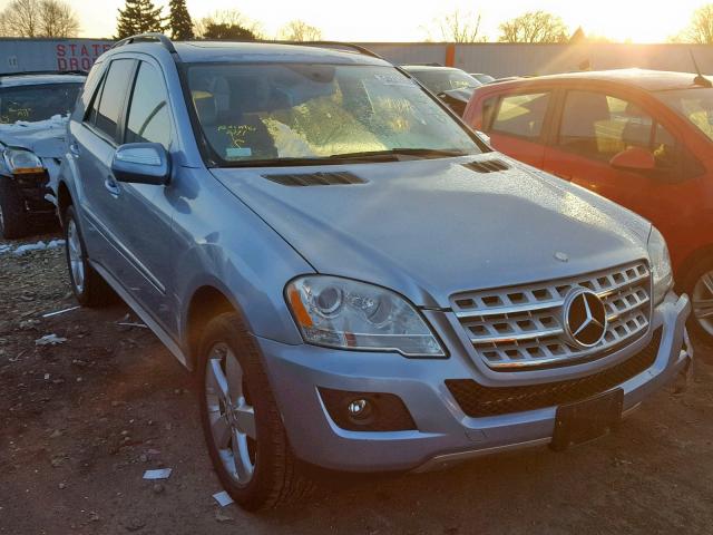 4JGBB86E39A442147 - 2009 MERCEDES-BENZ ML 350 BLUE photo 1