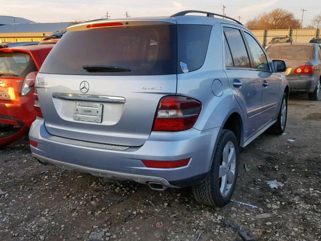 4JGBB86E39A442147 - 2009 MERCEDES-BENZ ML 350 BLUE photo 4