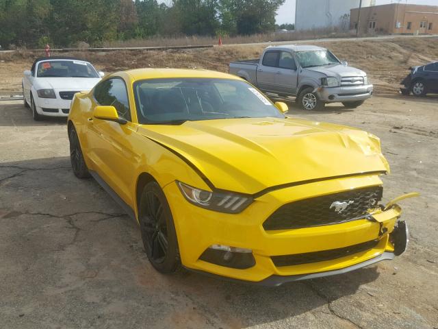 1FA6P8TH2F5300811 - 2015 FORD MUSTANG YELLOW photo 1