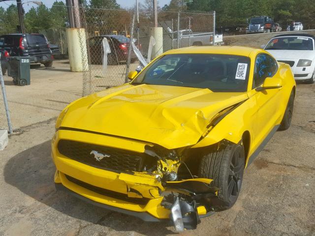 1FA6P8TH2F5300811 - 2015 FORD MUSTANG YELLOW photo 2