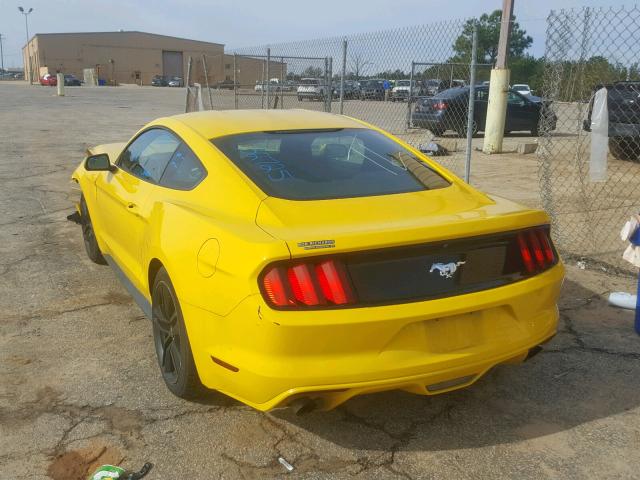 1FA6P8TH2F5300811 - 2015 FORD MUSTANG YELLOW photo 3