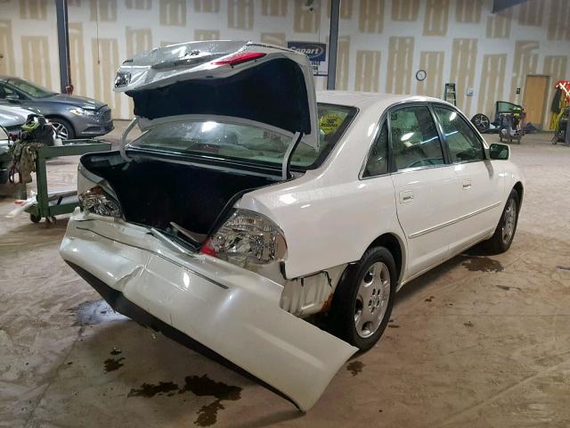 4T1BF28B94U372441 - 2004 TOYOTA AVALON XL WHITE photo 4