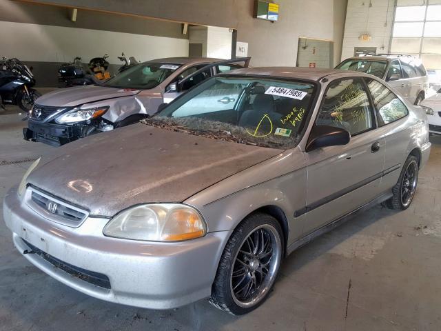 1HGEJ6221VL097317 - 1997 HONDA CIVIC DX SILVER photo 2