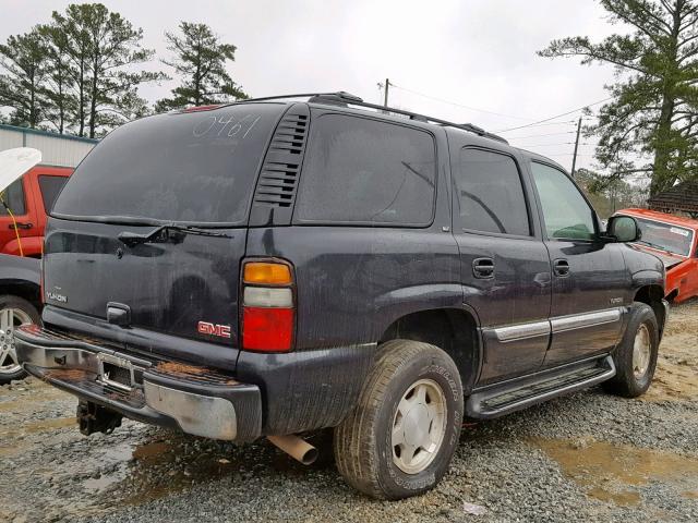 1GKEC13Z84J140461 - 2004 GMC YUKON BLACK photo 4