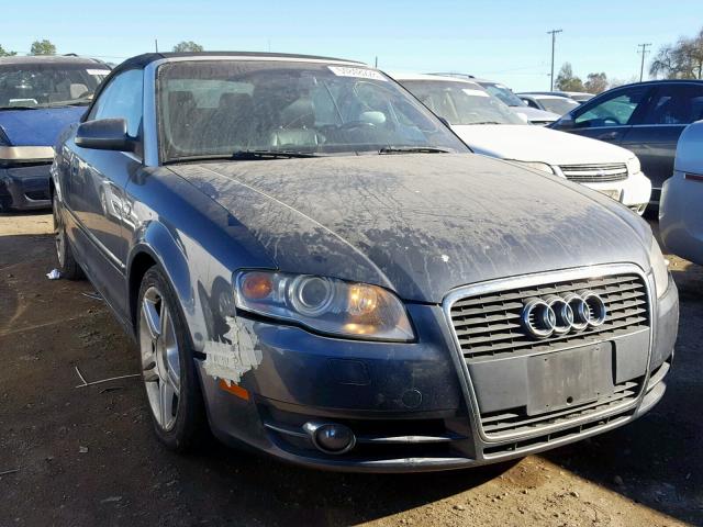 WAUAF48H87K025163 - 2007 AUDI A4 2.0T CA GRAY photo 1