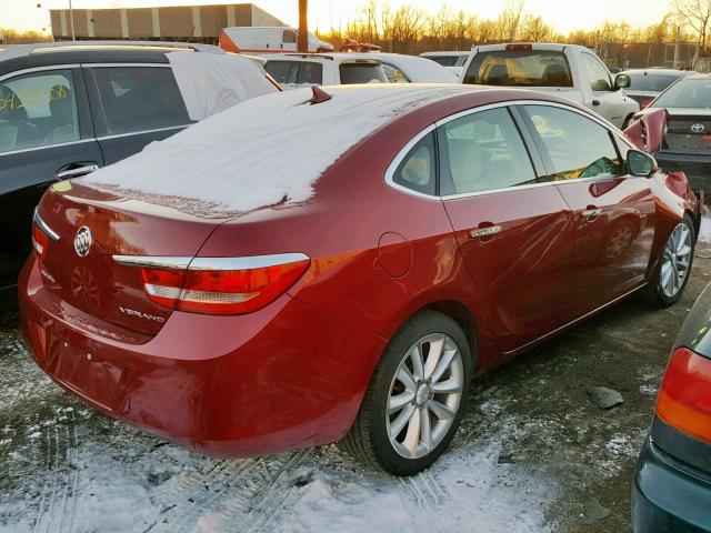 1G4PR5SK0E4183735 - 2014 BUICK VERANO CON RED photo 4