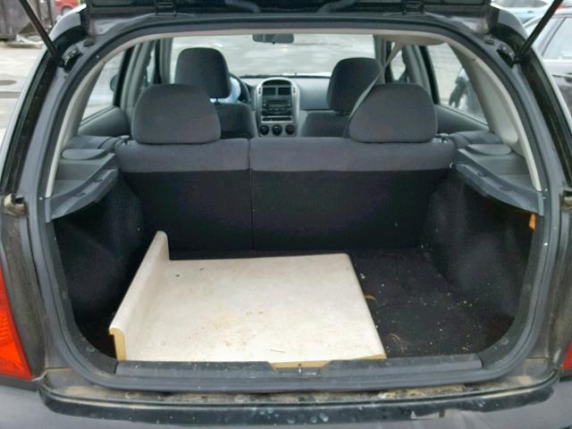 KNAFE161655072961 - 2005 KIA SPECTRA5 BLACK photo 9