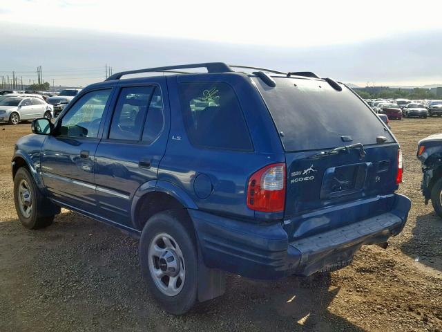 4S2CK58W614301870 - 2001 ISUZU RODEO S TEAL photo 3