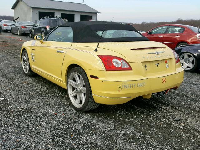 1C3AN65L45X060085 - 2005 CHRYSLER CROSSFIRE YELLOW photo 3