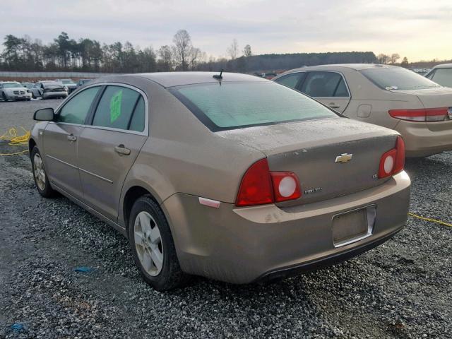 1G1ZG57B28F163726 - 2008 CHEVROLET MALIBU LS 棕色 照片 3