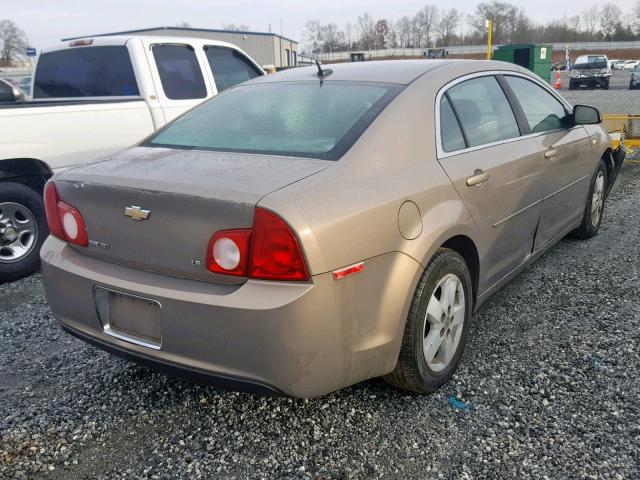 1G1ZG57B28F163726 - 2008 CHEVROLET MALIBU LS 棕色 照片 4