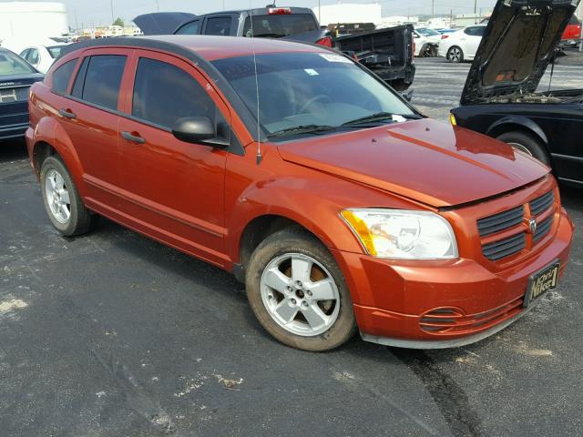 1B3HB28B87D282424 - 2007 DODGE CALIBER ORANGE photo 1