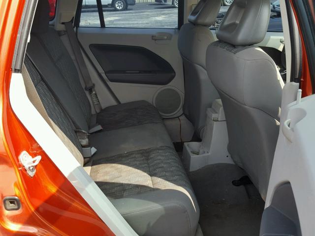 1B3HB28B87D282424 - 2007 DODGE CALIBER ORANGE photo 6