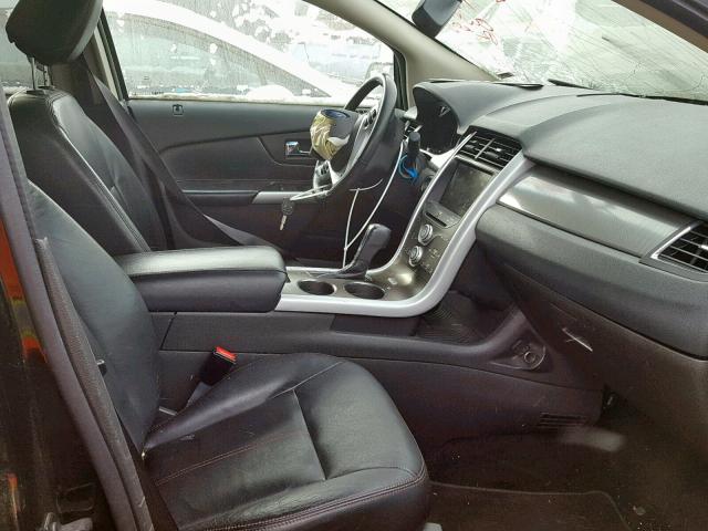 2FMDK3J97DBA63347 - 2013 FORD EDGE SEL BLACK photo 5