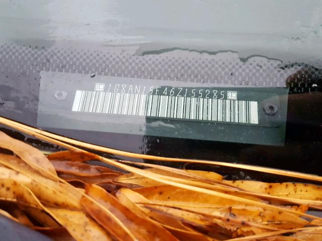 1G8AN15F46Z155285 - 2006 SATURN ION LEVEL RED photo 10