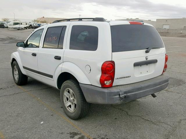 1D4HD38K96F117857 - 2006 DODGE DURANGO SX WHITE photo 3