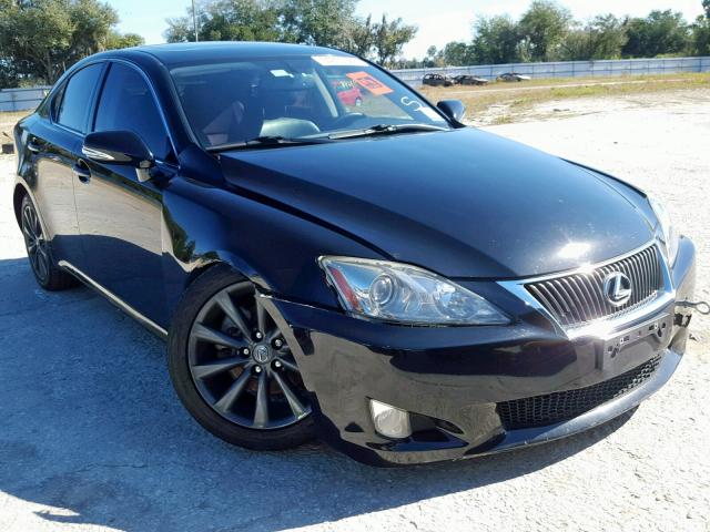 JTHCF5C23A5039061 - 2010 LEXUS IS 250 BLACK photo 1