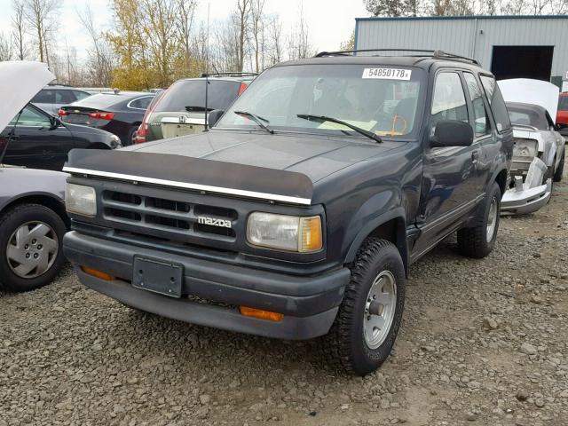 4F2CU44X6MUM10249 - 1991 MAZDA NAVAJO LX BLACK photo 2