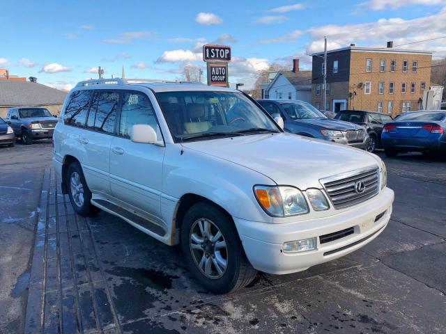 JTJHT00W543536331 - 2004 LEXUS LX 470 WHITE photo 1