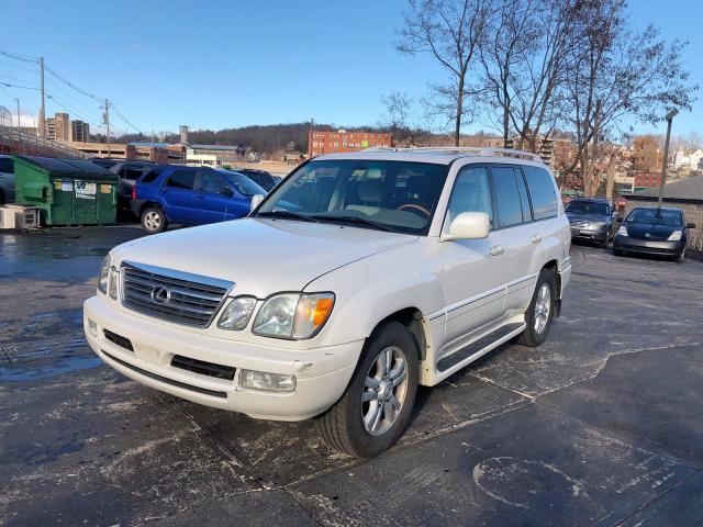 JTJHT00W543536331 - 2004 LEXUS LX 470 WHITE photo 2