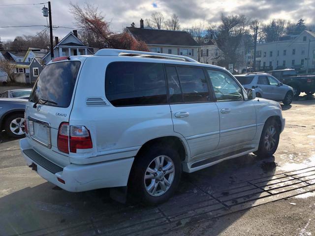 JTJHT00W543536331 - 2004 LEXUS LX 470 WHITE photo 5