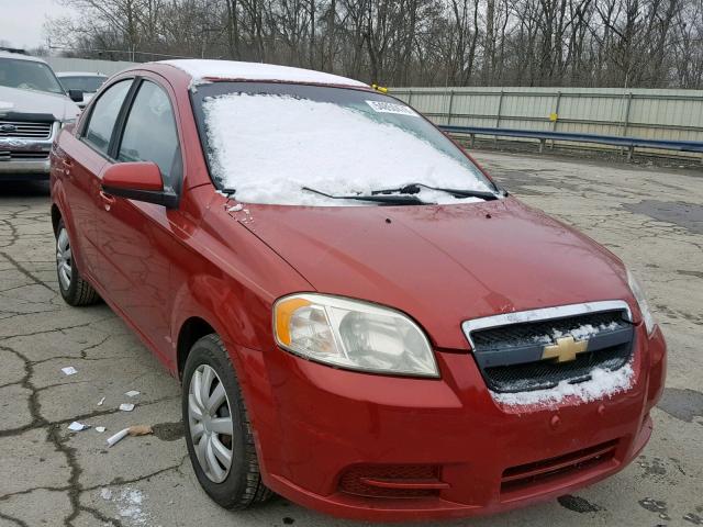 KL1TD5DE1AB125235 - 2010 CHEVROLET AVEO LS RED photo 1