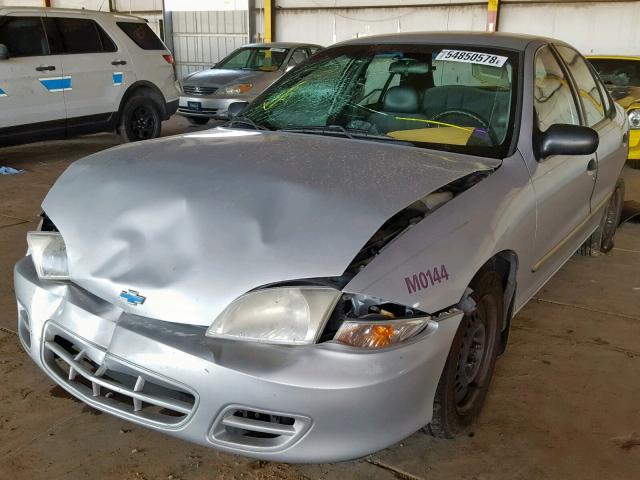 3G1JC52451S158782 - 2001 CHEVROLET CAVALIER B SILVER photo 2