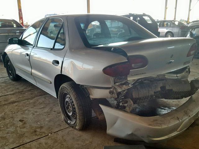 3G1JC52451S158782 - 2001 CHEVROLET CAVALIER B SILVER photo 3