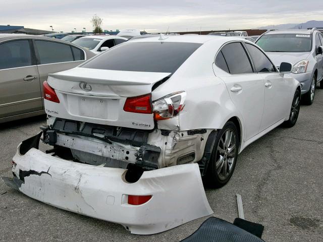 JTHBK262582063214 - 2008 LEXUS IS 250 WHITE photo 4