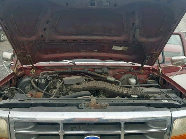 1FMEU15N0PLA65472 - 1993 FORD BRONCO U10 RED photo 7