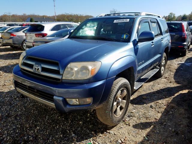 JTEBU17R330004941 - 2003 TOYOTA 4RUNNER LI BLUE photo 2