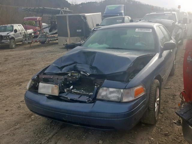 2FAFP74V08X135681 - 2008 FORD CROWN VICT BLUE photo 2