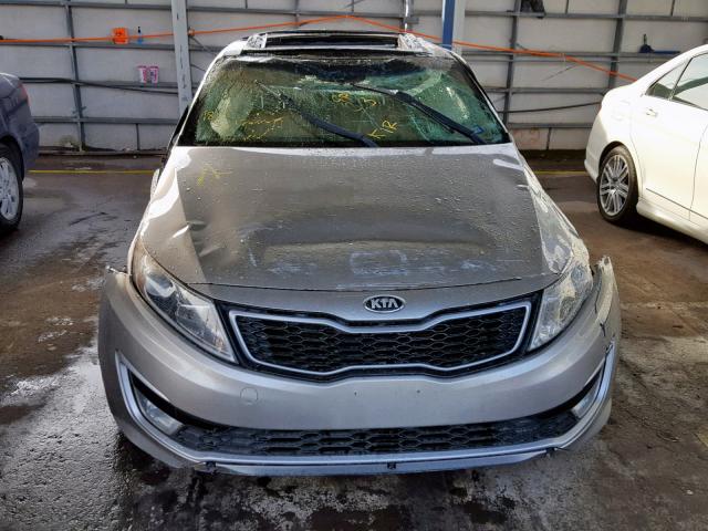 KNAGM4AD4D5041233 - 2013 KIA OPTIMA HYB SILVER photo 10