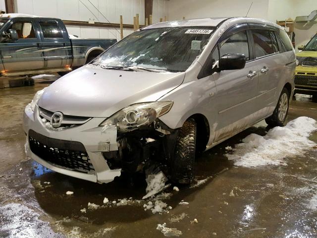 JM1CR293780319399 - 2008 MAZDA 5 SILVER photo 2