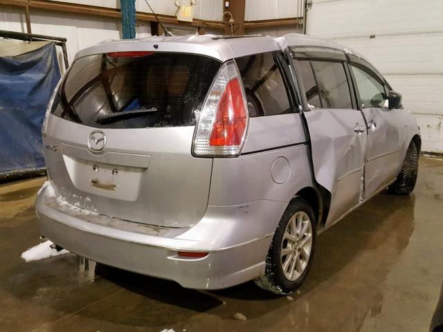 JM1CR293780319399 - 2008 MAZDA 5 SILVER photo 4