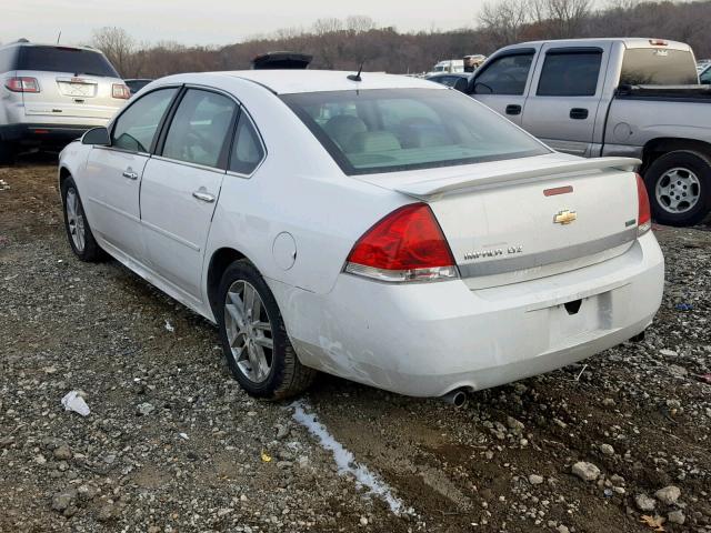 2G1WC5EM9A1261202 - 2010 CHEVROLET IMPALA LTZ WHITE photo 3