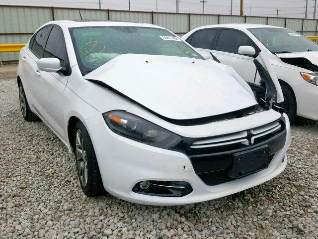 1C3CDFBH0DD156498 - 2013 DODGE DART SXT WHITE photo 1