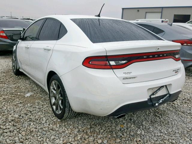 1C3CDFBH0DD156498 - 2013 DODGE DART SXT WHITE photo 3