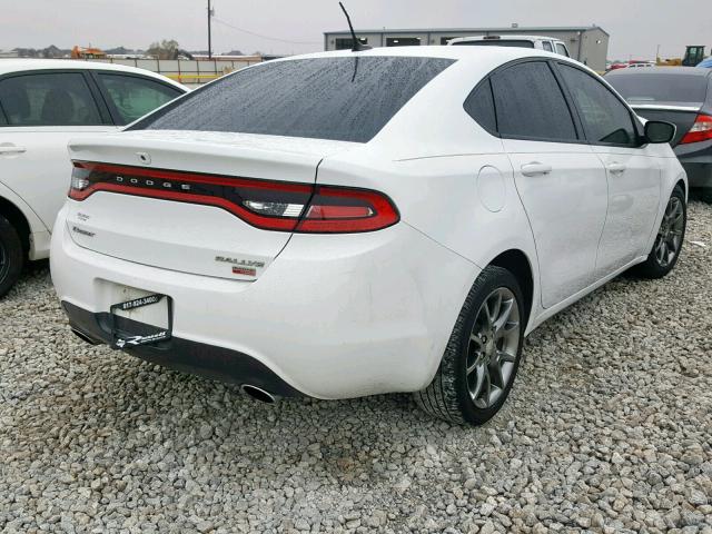 1C3CDFBH0DD156498 - 2013 DODGE DART SXT WHITE photo 4