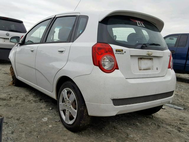 KL1TG6DE1BB149498 - 2011 CHEVROLET AVEO LT WHITE photo 3