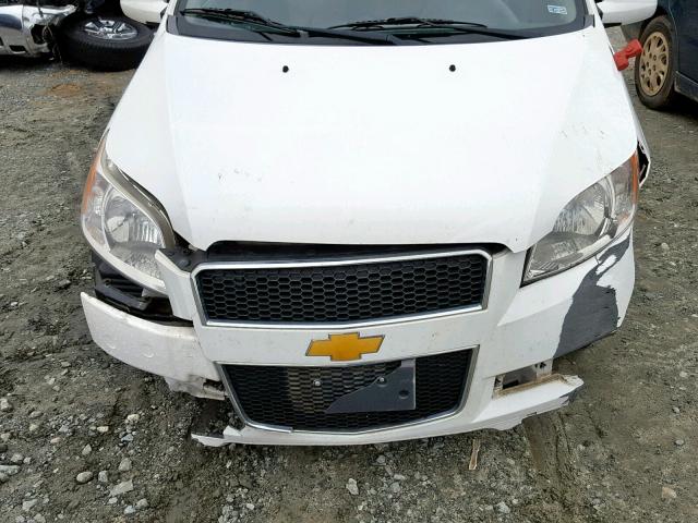 KL1TG6DE1BB149498 - 2011 CHEVROLET AVEO LT WHITE photo 7