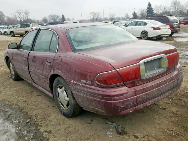 1G4HP54K5YU322267 - 2000 BUICK LESABRE CU MAROON photo 3