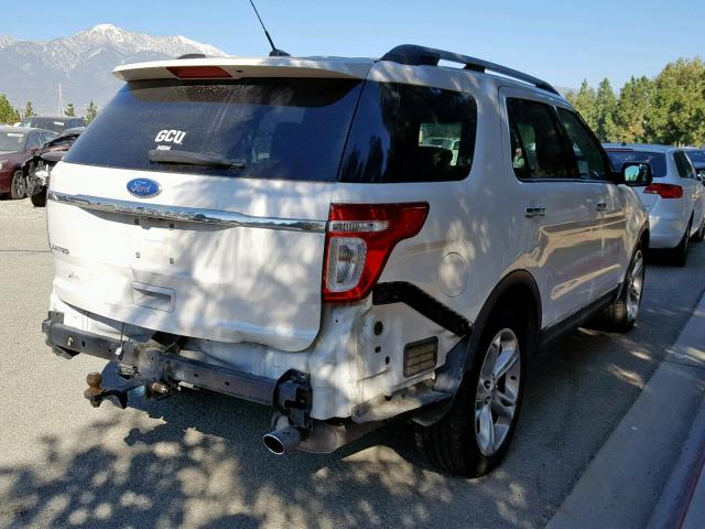 1FMHK7F85BGA46805 - 2011 FORD EXPLORER L WHITE photo 4