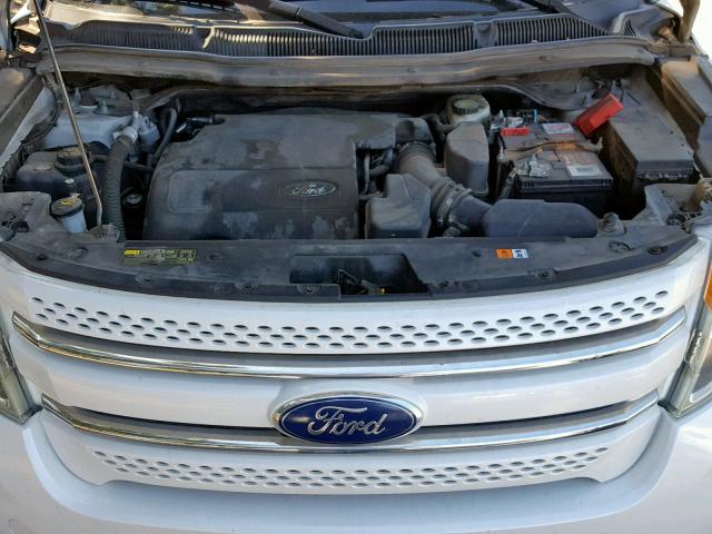 1FMHK7F85BGA46805 - 2011 FORD EXPLORER L WHITE photo 7