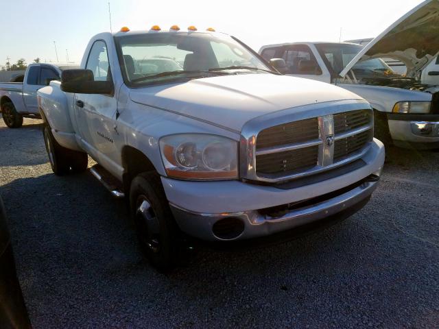 3D7MX46C26G173017 - 2006 DODGE RAM 3500 S WHITE photo 1